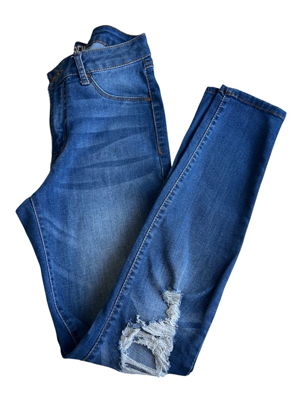 Rewash Blue Ripped Skinny Jeans